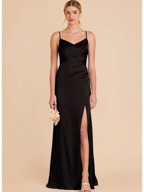 Buddy Grey Catherine Dress matte satin black